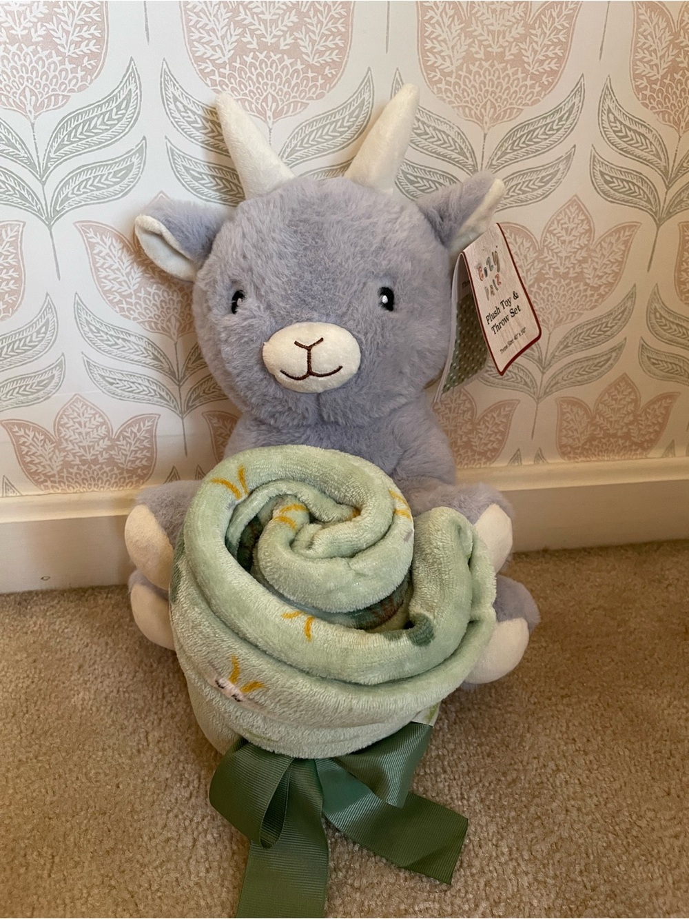 Cozy Palz Goat Plush with Blanket